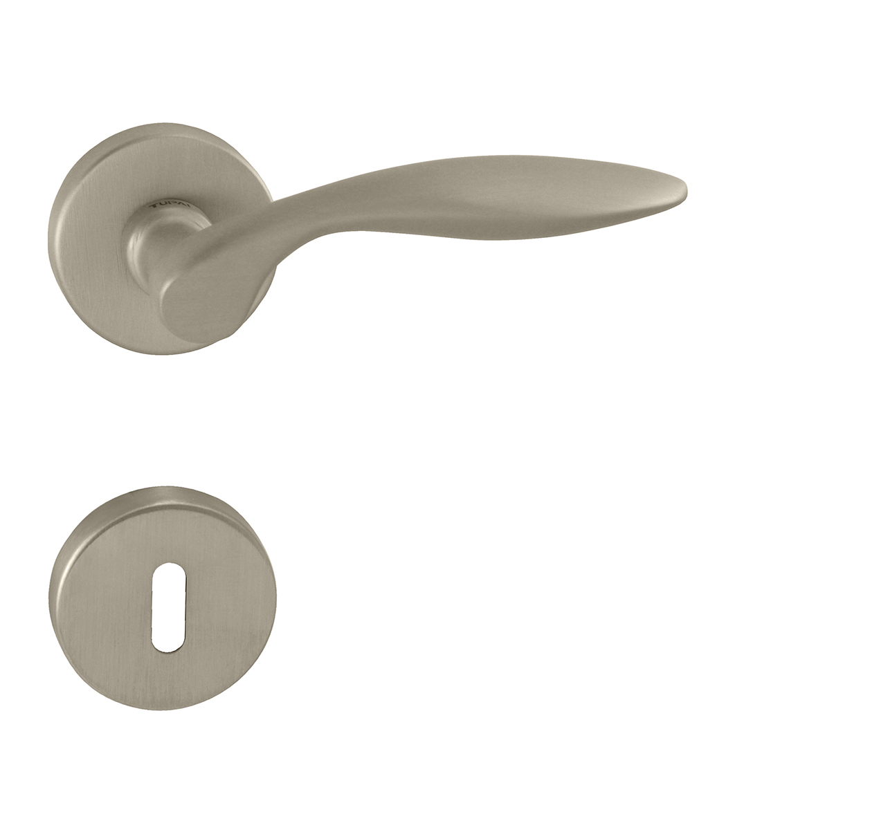 Klika na dveře TI - CLAUDIA - R 1938 NP - Nikl perla (142)