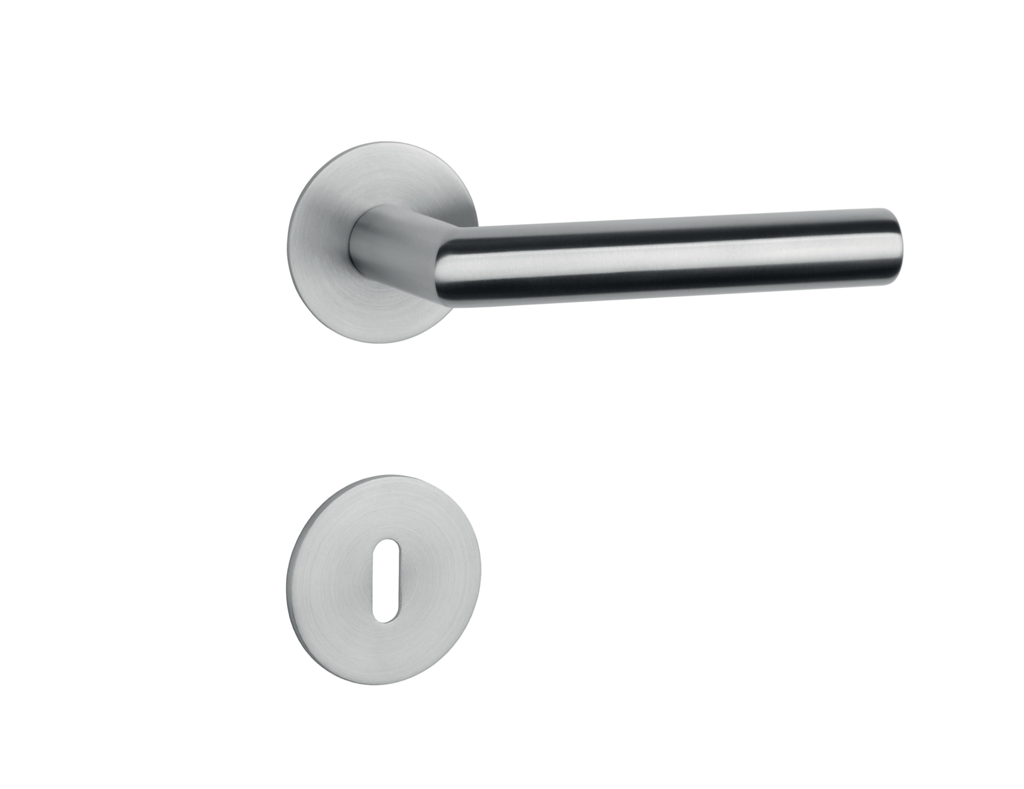 Klika na dveře SH - OVAL - R 1750 3SM BN - Broušená nerez