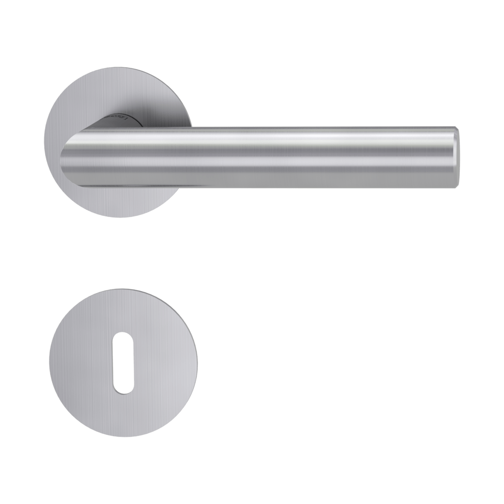 Klika na dveře GK - LUCIA PIATTA S - R BN - Broušená nerez (71)