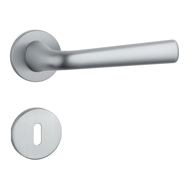 Klika na dveře AS - TULIPA - R 7S OCS - Chrom broušený