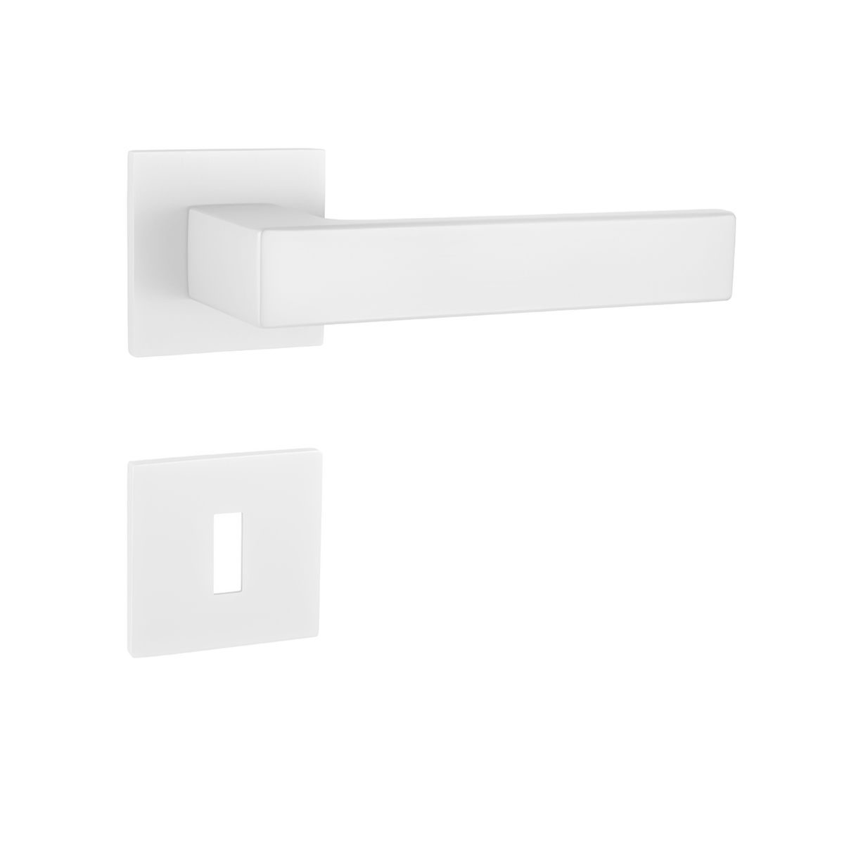 Klika na dveře TI - SQUARE - HR 4275Q 5S WS - Bílá matná (152)