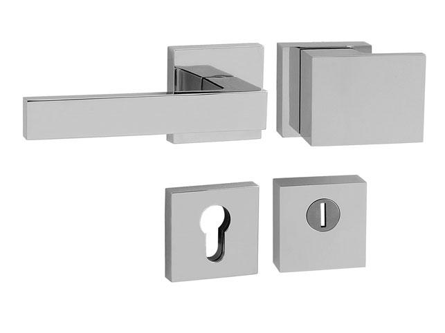 Bezpečnostní kování TI - CUBO / SQUARE - HR 3230/2275 OC - ​​Chrom lesklý (03)