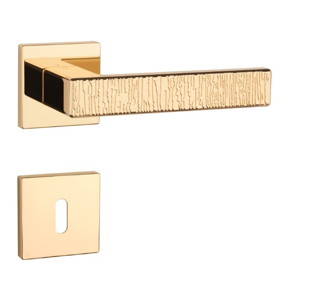 Klika na dveře AS - AMARYLIA - HR 7S OLV - Mosaz leštěná lakovaná