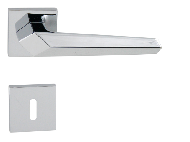 Klika na dveře CE - SATA - HR OC - Chrom lesklý