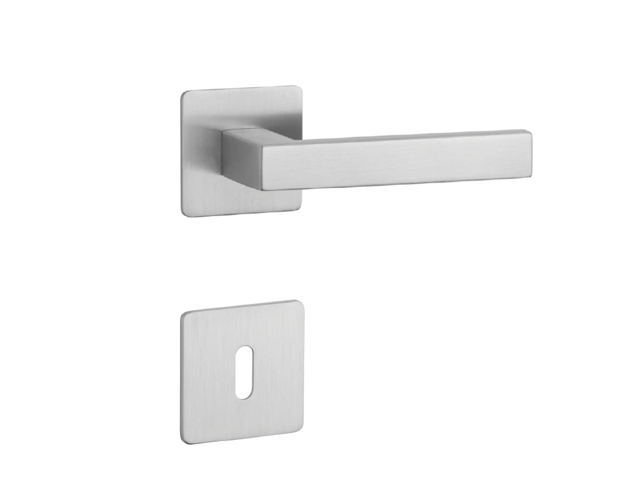 Klika na dveře SH - KVADRAT - HR 1760 3SM BN - Broušená nerez