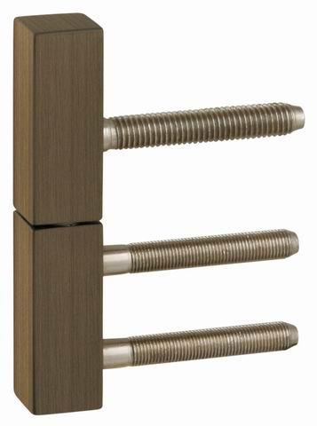 TI - Hranatá krytka na závěs - 0251 OGS - Bronz česaný matný (77)