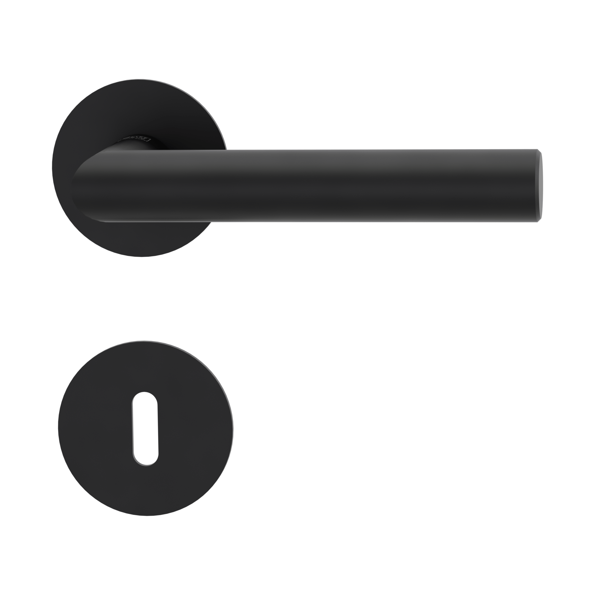 Klika na dveře GK - LUCIA PIATTA S - R Grafit černá (78)