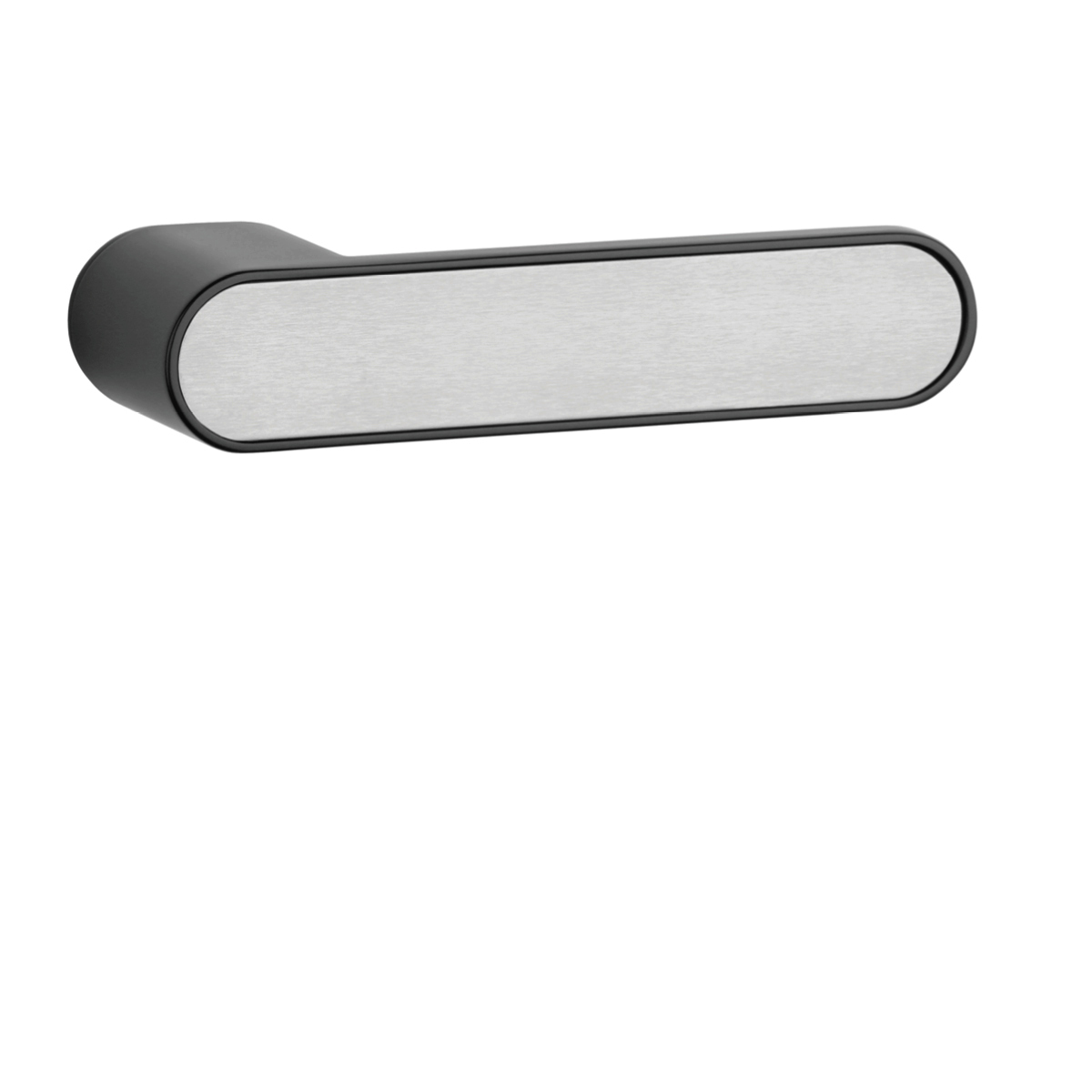 Klika na dveře ASG - GUAVA - RT BS - Černá matná + výplň nerez matná