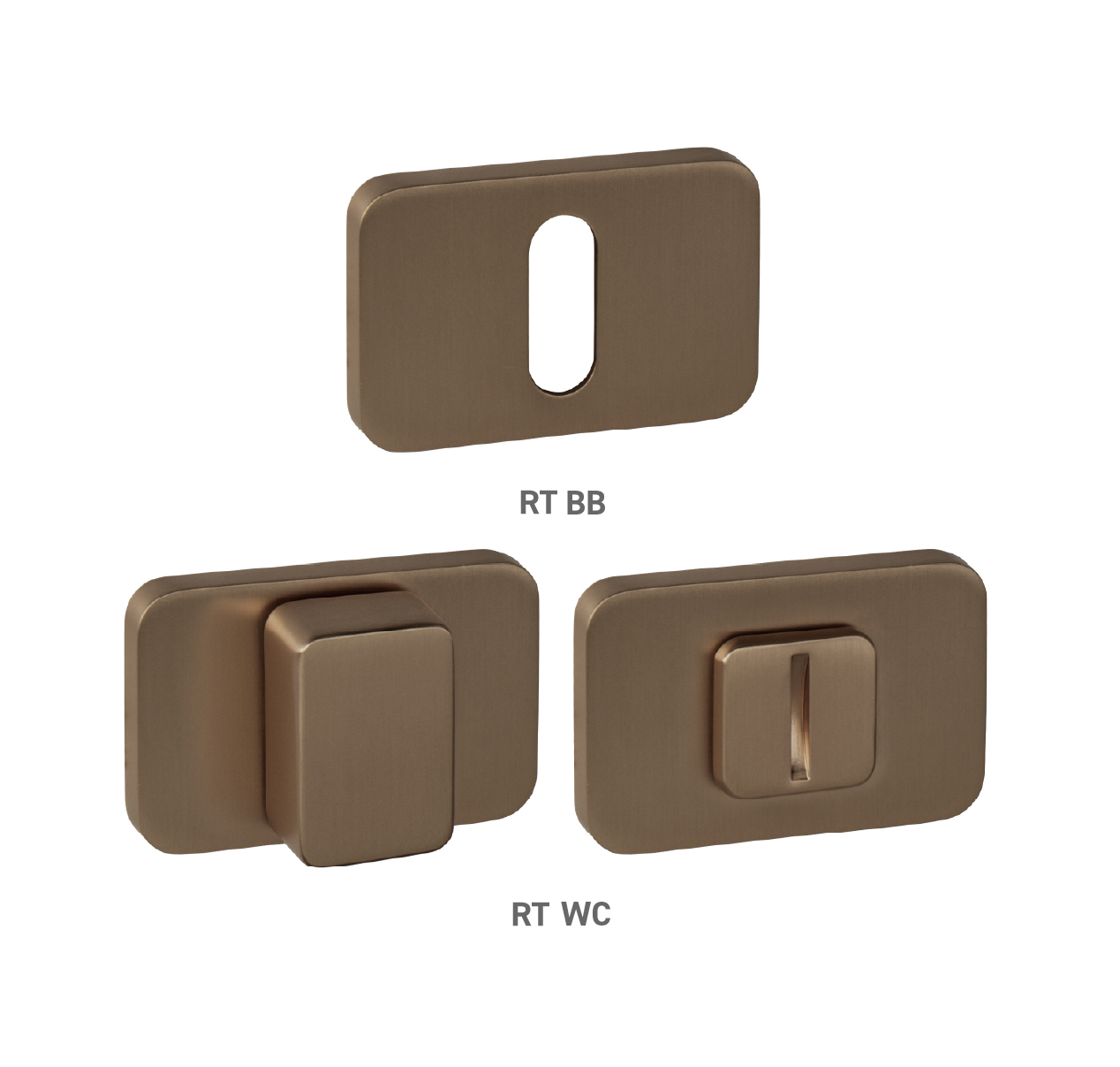 Rozeta ke klice MPK - ROZETA PERFECTA - RT CUM - Měď matná