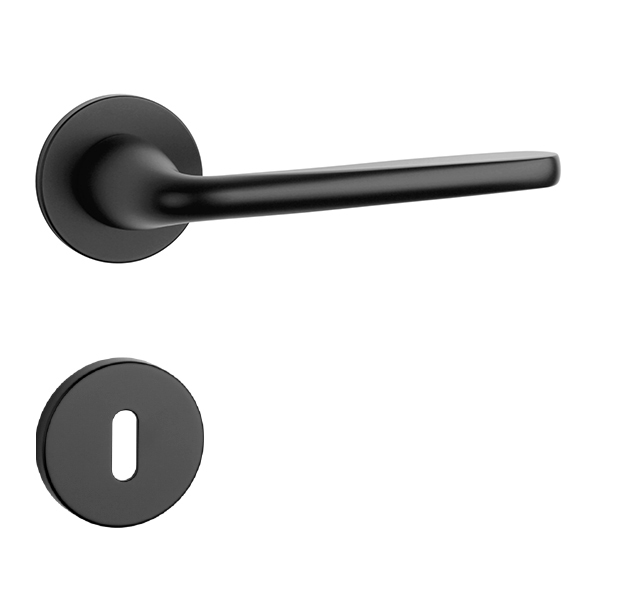 Klika na dveře AS - HIACYNTA - R 5S BS - Černá matná