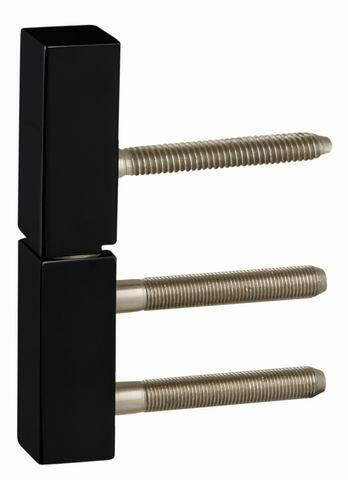 TI - Hranatá krytka na závěs - 0251 BOC - Černý chrom lesklý (124)