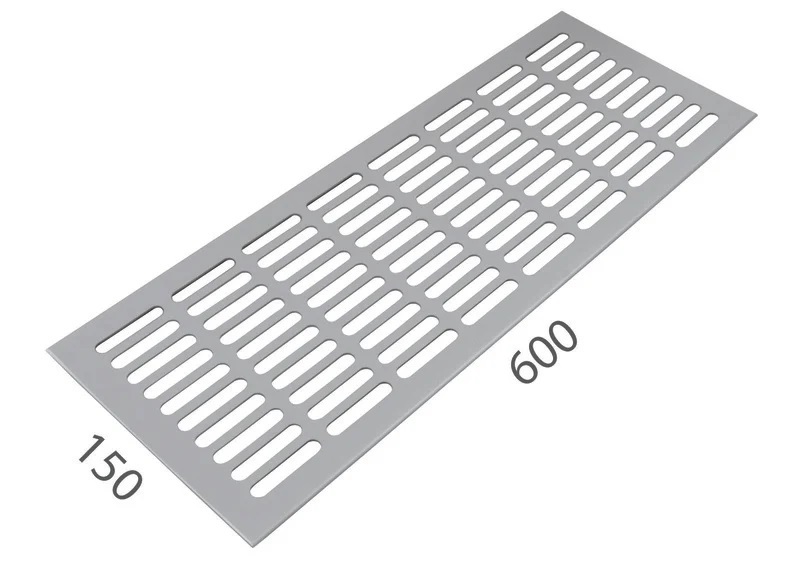SRL - ALFA větrací mřížka šířka 150 x 600 mm F1 - Stříbrný elox