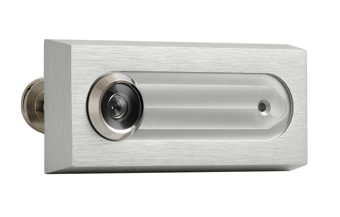 AXA - Jmenovka ATLAS2 s kukátkem F1 - Přírodní elox