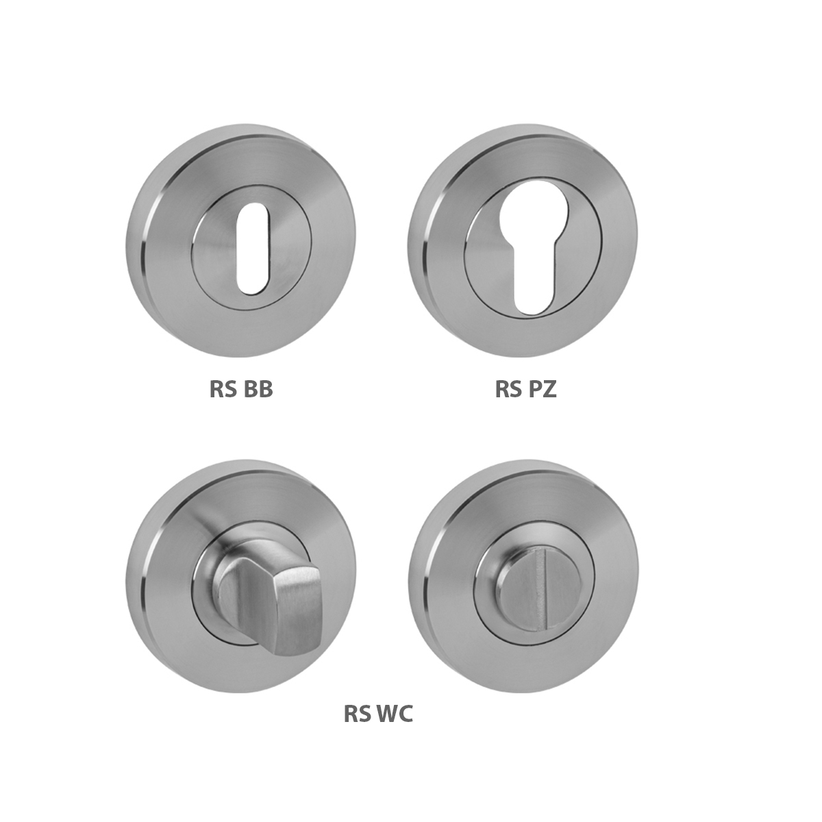 Rozeta ke klice MP - ROZETA - RS BN - Broušená nerez