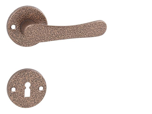 Klika na dveře KE - MICHAELA - R AH - Antik hnědá