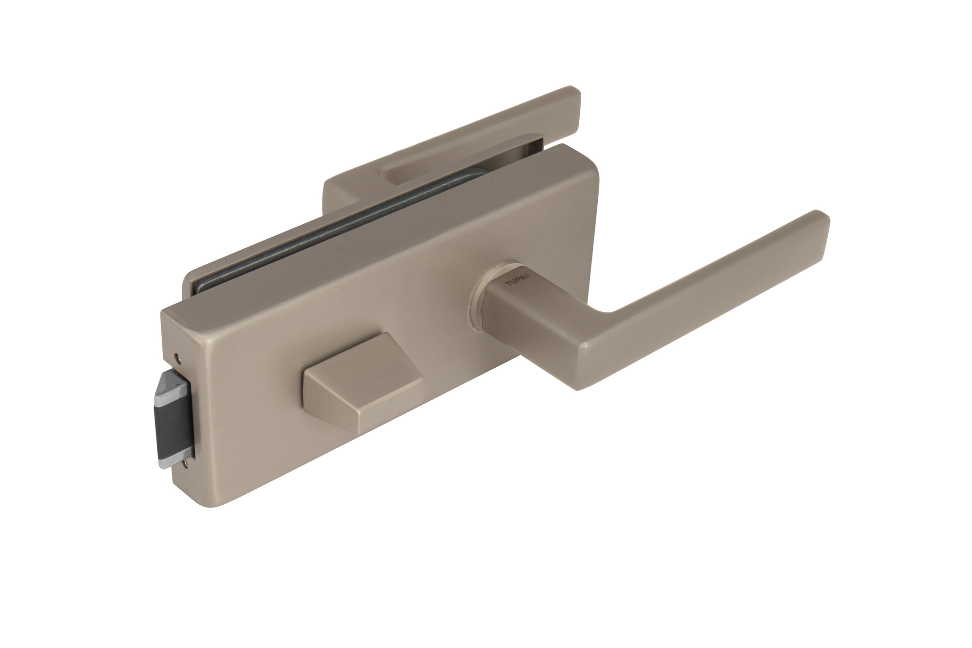 TI - ZÁMEK na sklo s klikou SONIA 4026 - WC NP - Nikl perla (142)