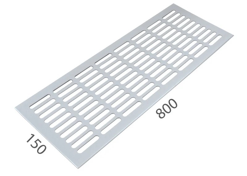 SRL - ALFA větrací mřížka šířka 150 x 800 mm Bílá komaxit