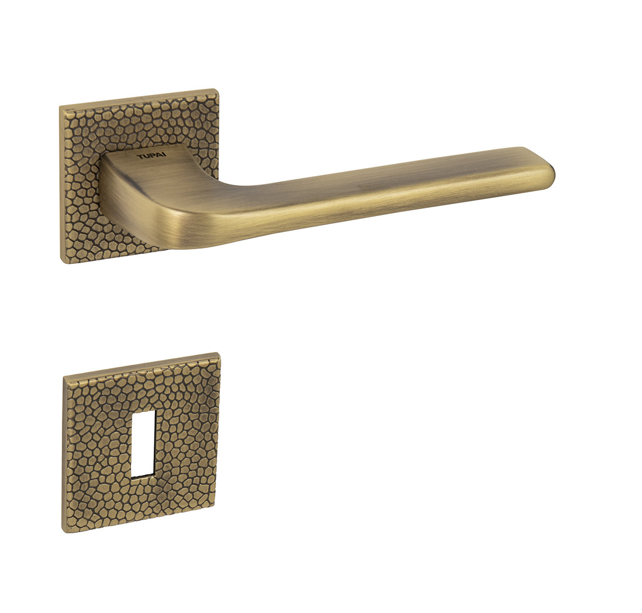 Klika na dveře TI - DARA - HR 4007 5SQ T1 OGS - Bronz česaný matný (77)