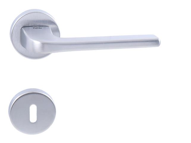 Klika na dveře TI - DARA - R 4007 OCS - Chrom broušený (96)