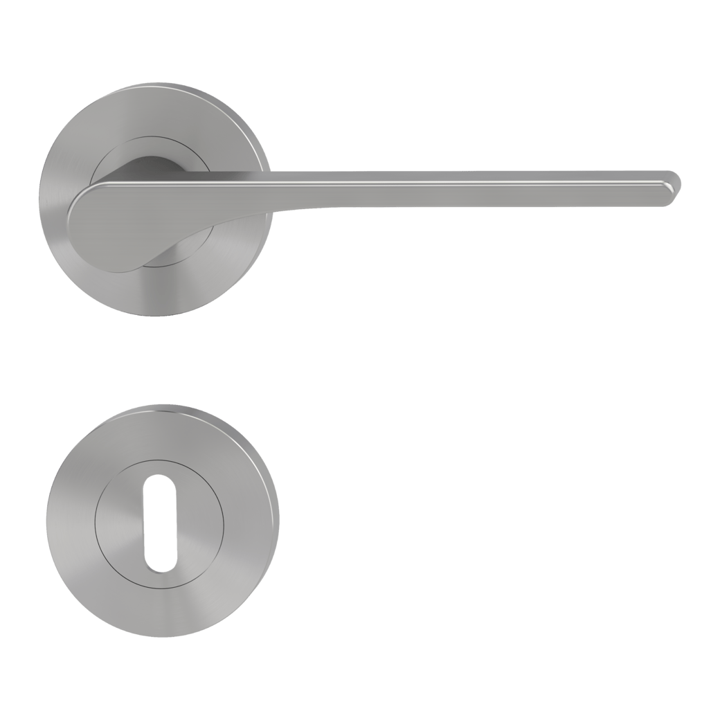 Klika na dveře GK - LEAF LIGHT - R Velvet šedá (22)