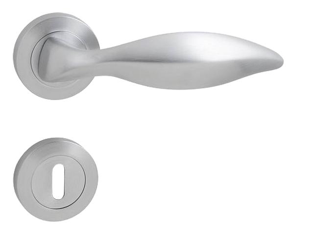 Klika na dveře LI - DELFINO - R OCS - Chrom broušený