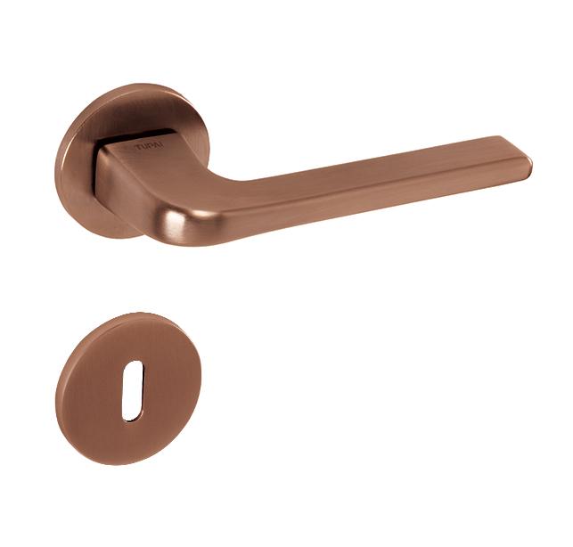 Klika na dveře TI - DARA - R 4007 5S CUM PVD - Měď matná PVD (160)