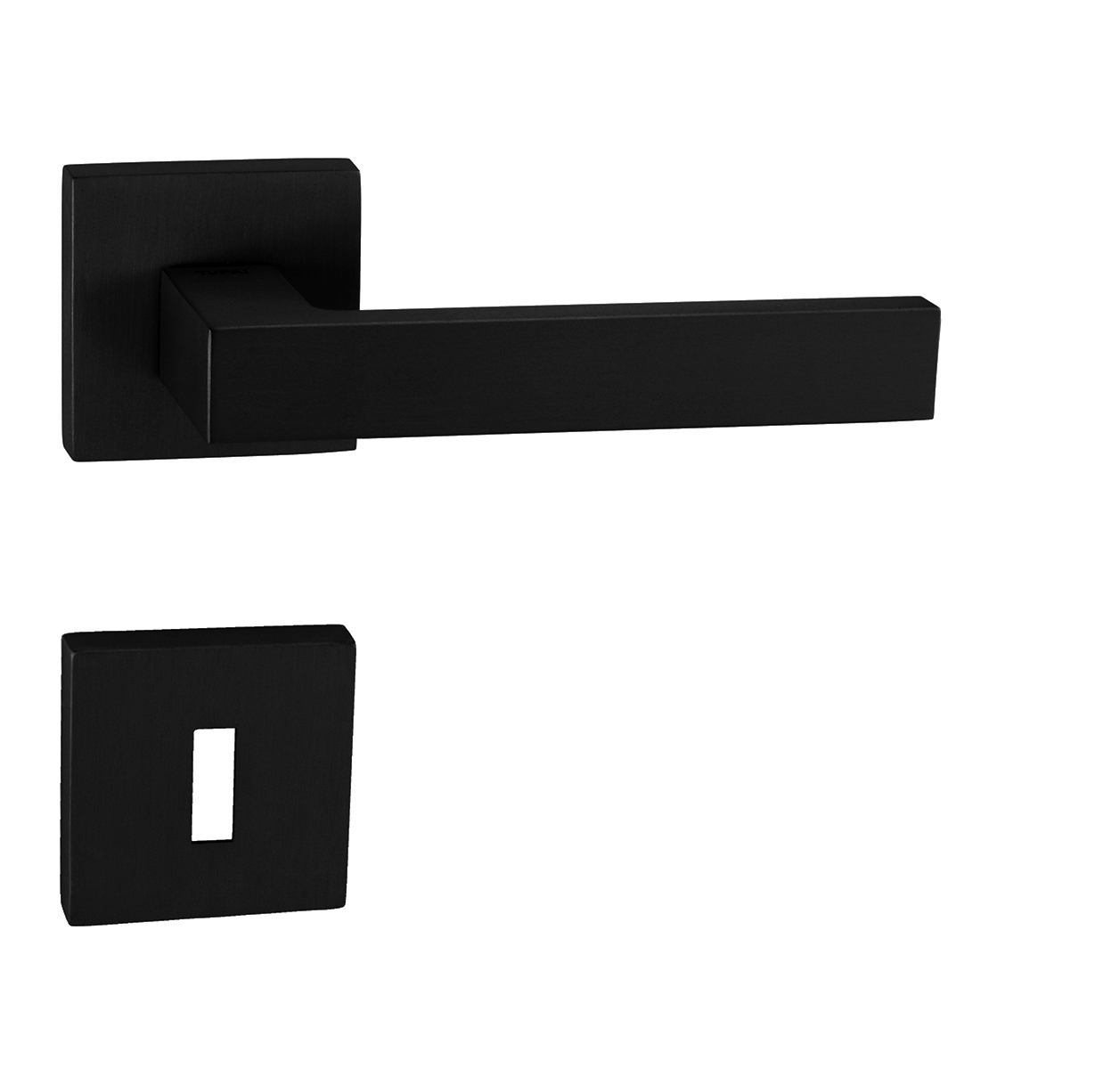 Klika na dveře TI - SQUARE - HR 2275Q BS - Černá matná (153)