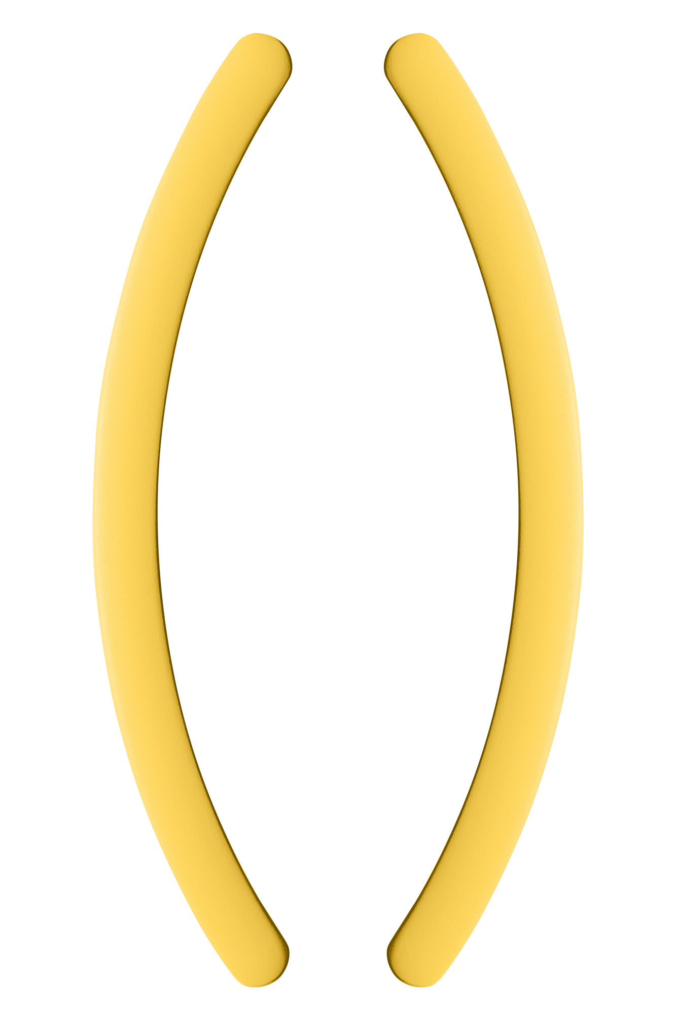 CB - MADLO NA POSUVNÉ DVEŘE ONE - pár Žlutá citrónová matná (C09)