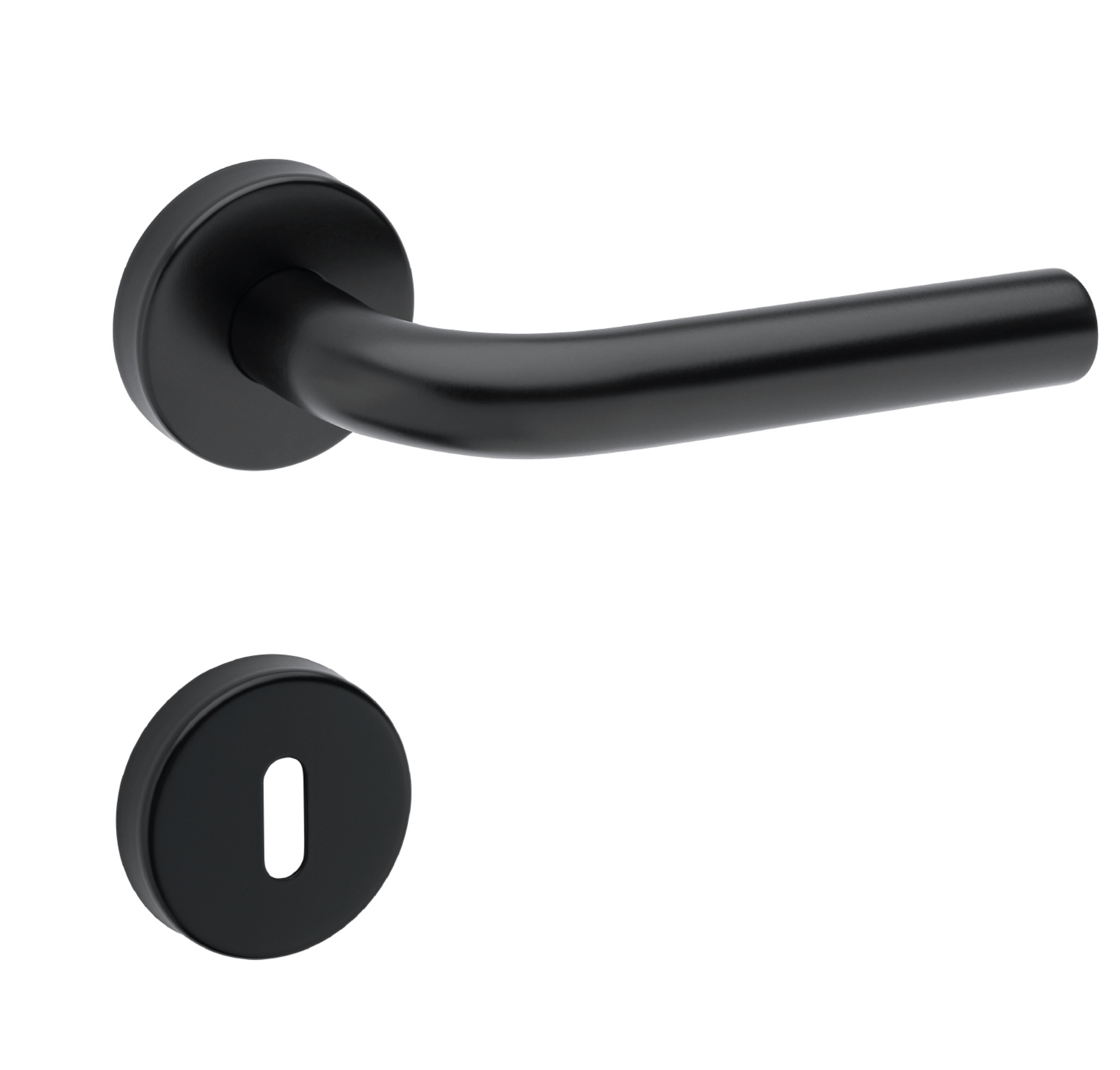 Klika na dveře TI - MONA - R 2001 BS - Černá matná (153)