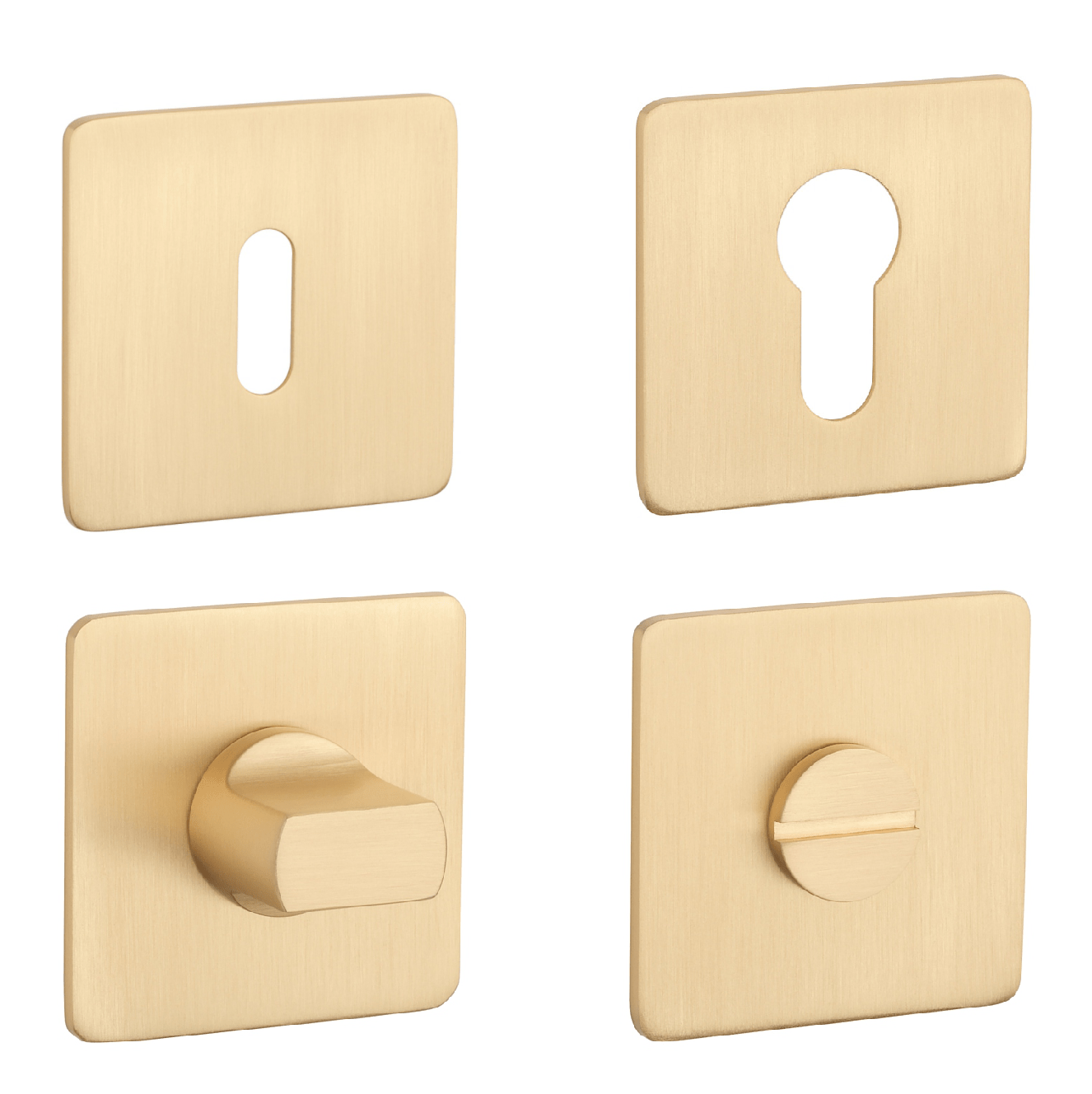 Rozeta ke klice SH - ROZETA - HR 3SM OLS - Mosaz broušená