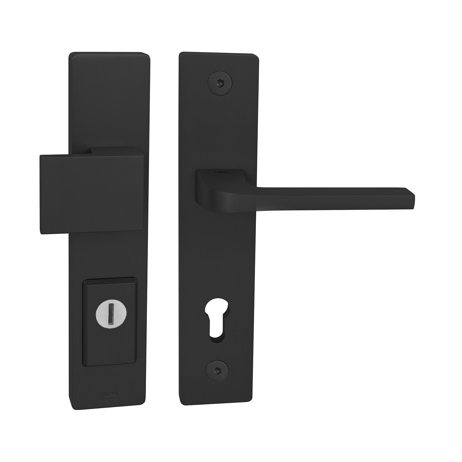 Bezpečnostní kování TI - FORTE PLUS 3214/SUPRA 3097 - SH BS - Černá matná (153)