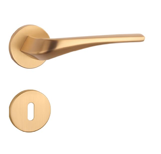 Klika na dveře AS - DALIA - R 7S OLS - Mosaz broušená