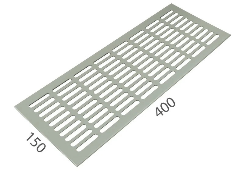 SRL - ALFA větrací mřížka šířka 150 x 400 mm F9 - Nerez elox