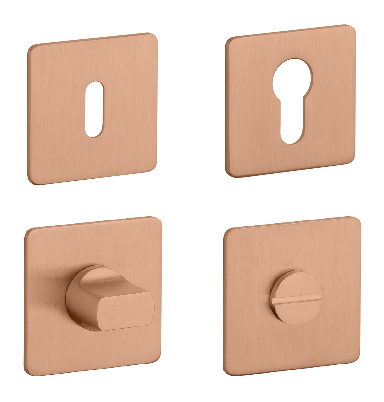 Rozeta ke klice SH - ROZETA - HR 3SM CUM PVD - Měď matná PVD