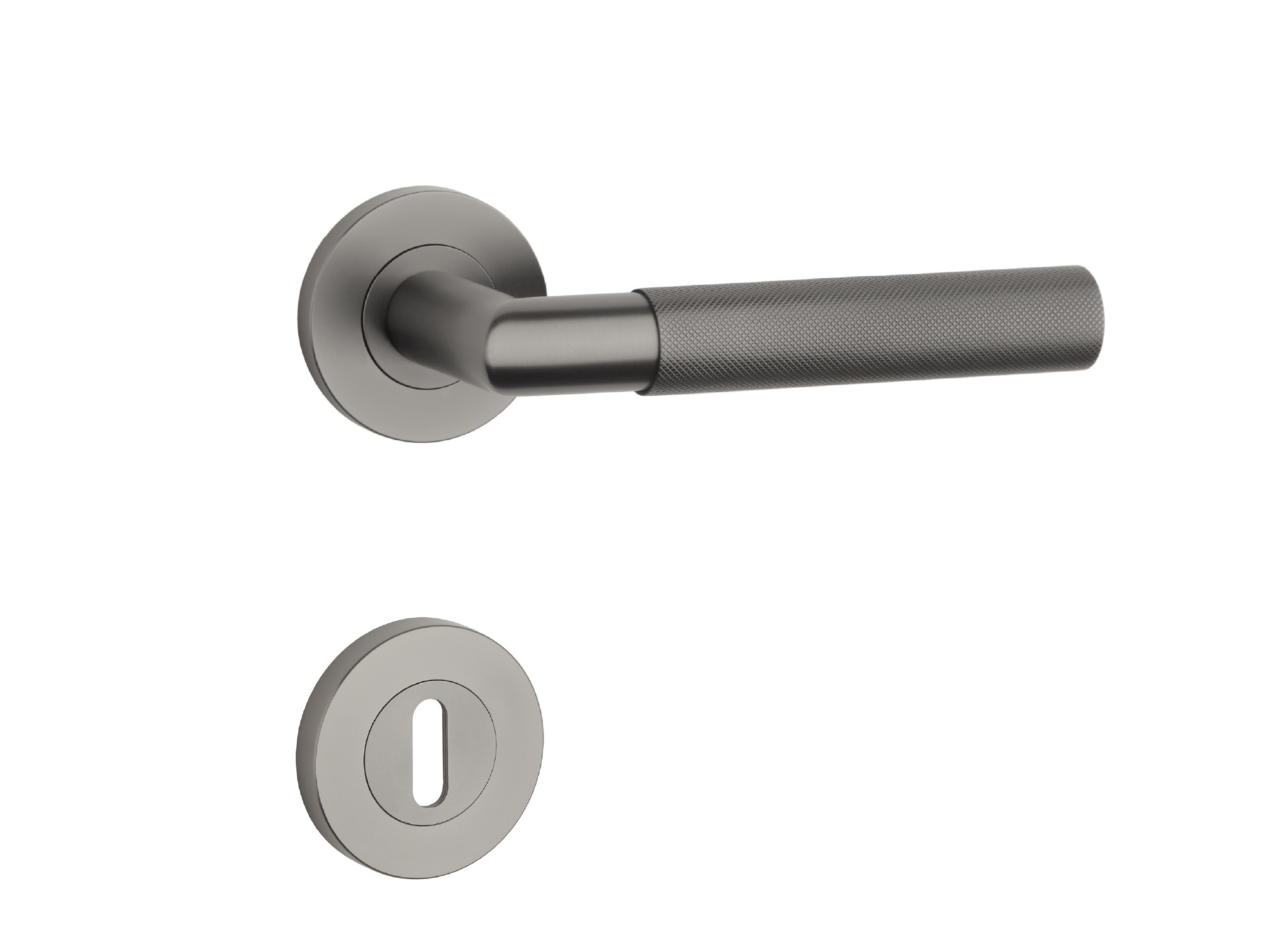 Klika na dveře SH - OVAL - R 1742 PRO 8 MM T PVD - Titan PVD