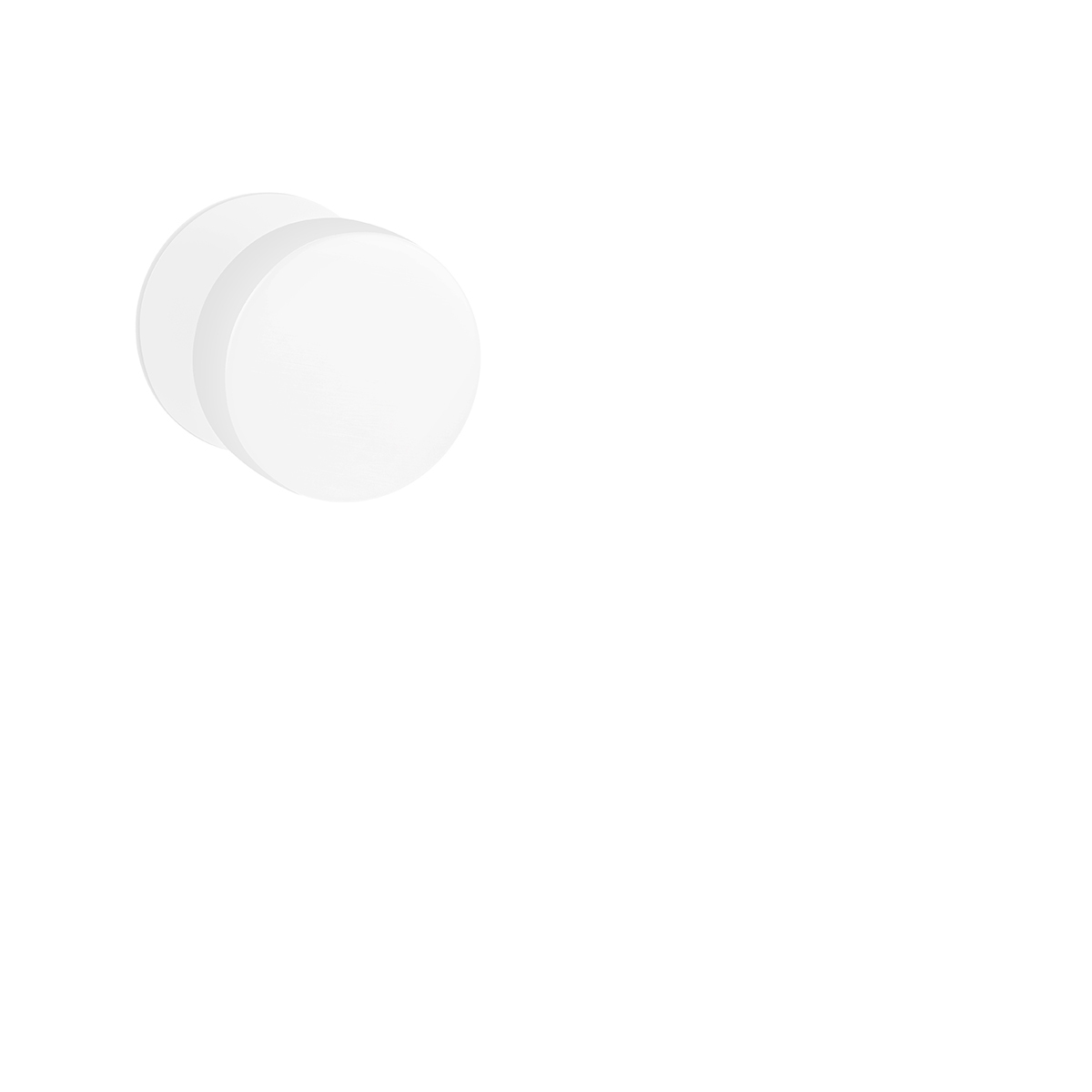 Koule na dveře MP - KOULE - R 3SM WS - Bílá matná