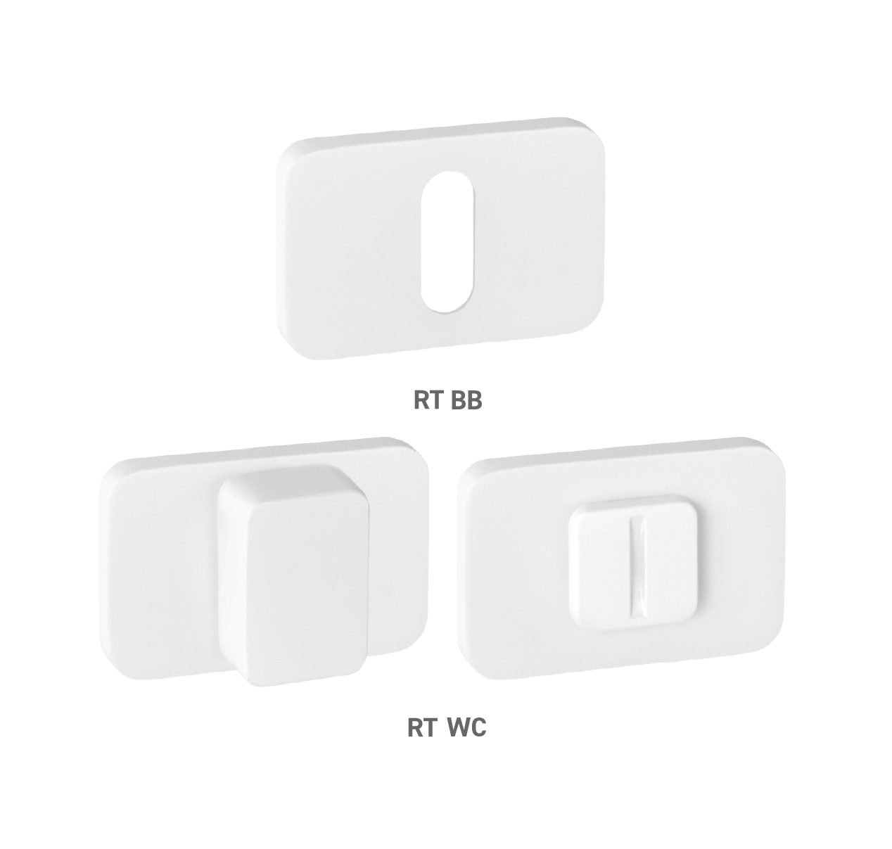 Rozeta ke klice MPK - ROZETA PERFECTA - RT WS - Bílá matná