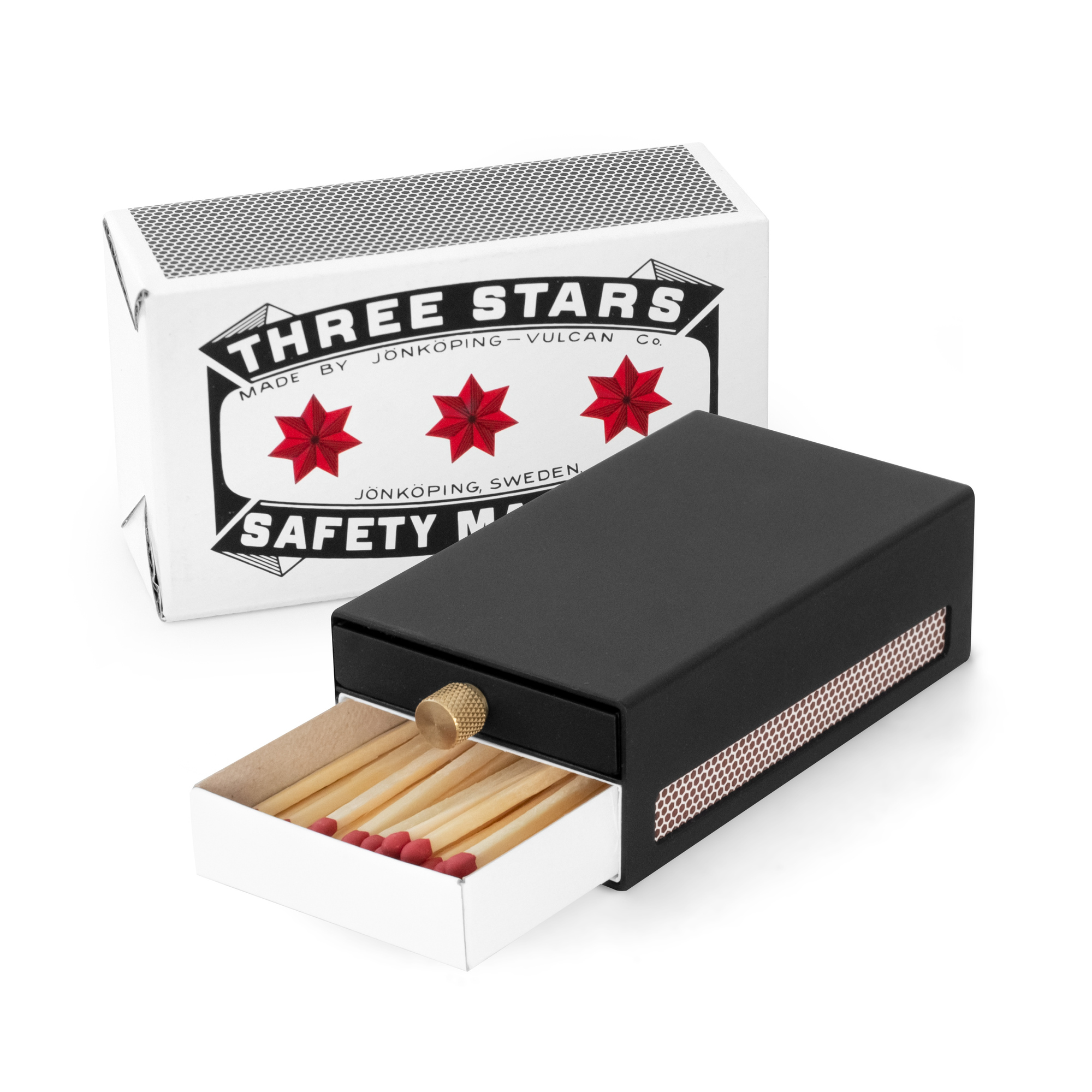 SN - DESIGNOVÁ Krabička na zápalky Černá matná