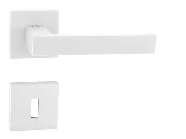 Klika na dveře TI - SQUARE - HR 2275Q WS - Bílá matná (152)