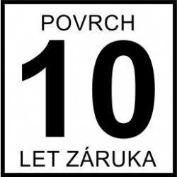 Prodloužená záruka na povrch 10 let