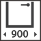 Maximální šířka dveří - 900 mm