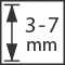 Výšková nastavitelnost 3-7 mm