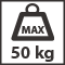 Maximální nosnost pantů - 50 kg