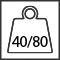 Váha dveří do 40 kg / 80 kg 