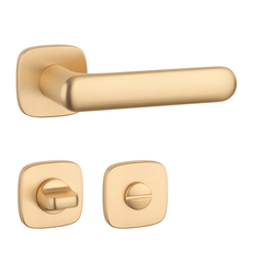 Klika na dveře AS - OLEA - QR 7S OLS - Mosaz broušená