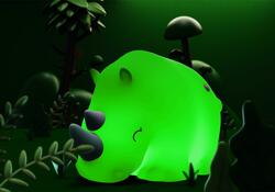 DHINK437-01 DHK - Silikonová noční lampička - Nosorožec 