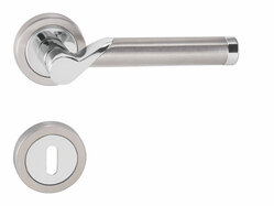 Klika na dveře TI - MARENA - R 794 OC/BN - Chrom lesklý / broušená nerez (67)