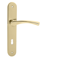 Klika na dveře FO - FAN - SO OLV - Mosaz leštěná lakovaná