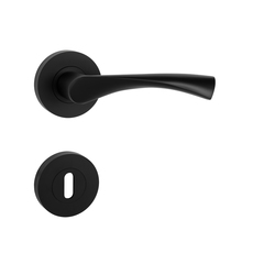 Klika na dveře MP - SPIRIT - R BS - Černá matná