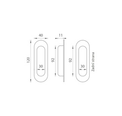 JNF - Zapuštěná mušle IN.16.228 BN - Broušená nerez